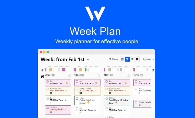 Week Plan Appsumo