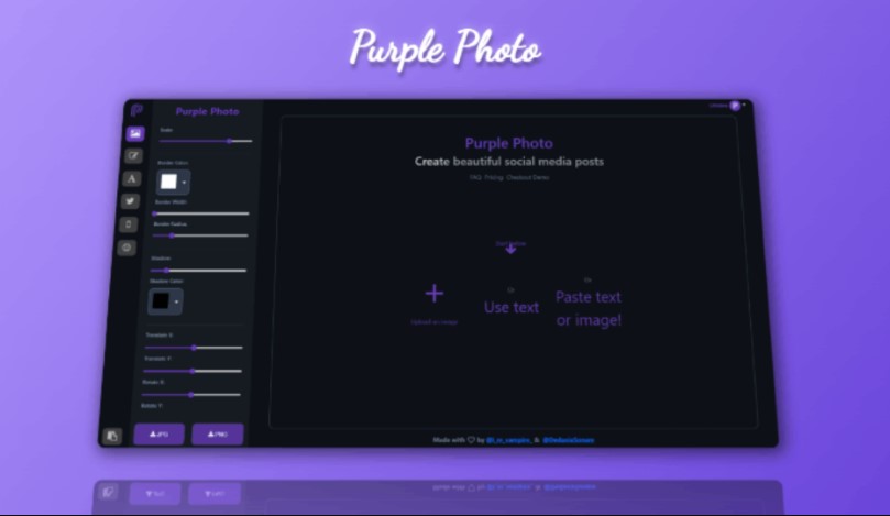 Purple Photo Pitchground