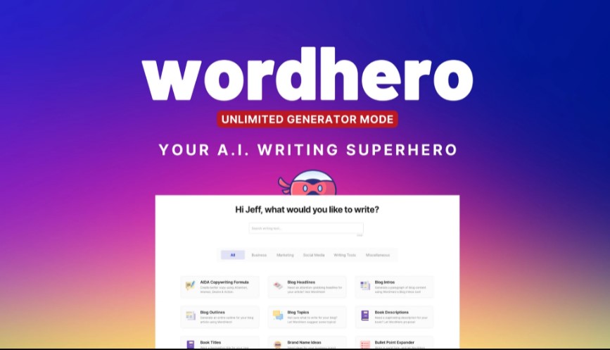 WordHero Plan Appsumo