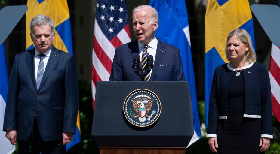 Joe Biden approves the signing of the agreement to join Finland and Sweden