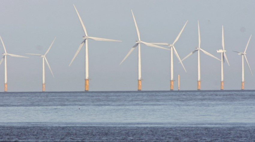 Wind turbines at sea