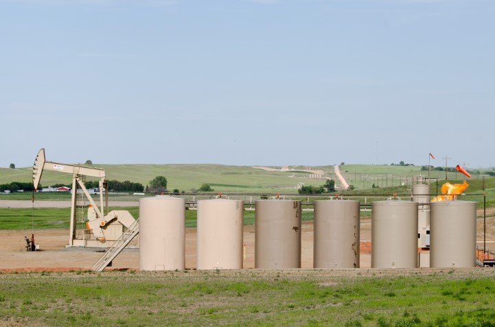 gas flare wildfires North Dakota oil