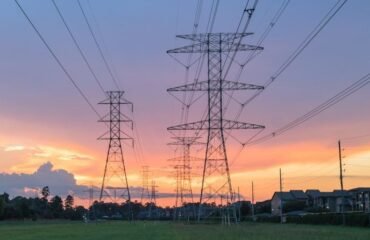 Jersey electricity power lines