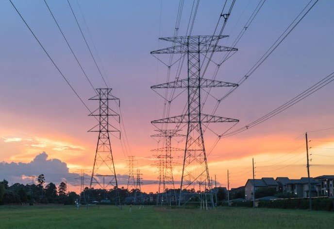 Jersey electricity power lines